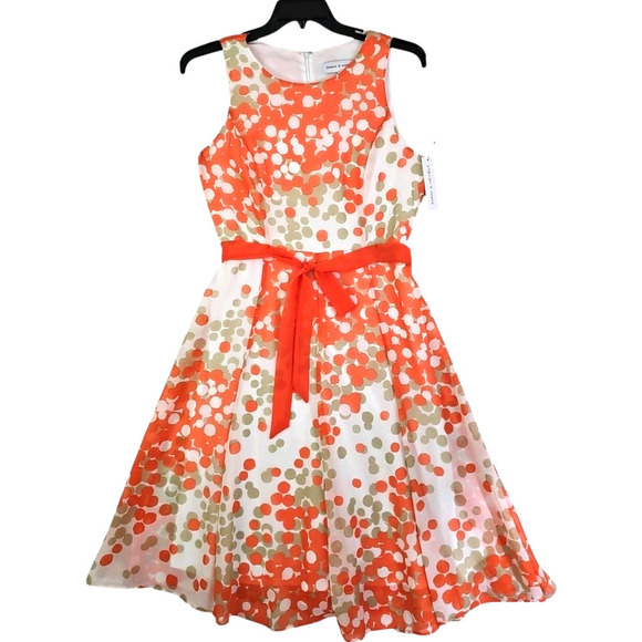 Emma Michele ~Woman Size 8~ Multicolor Sleeveless Midi Dress Fully Lined NWT. - Picture 11 of 14